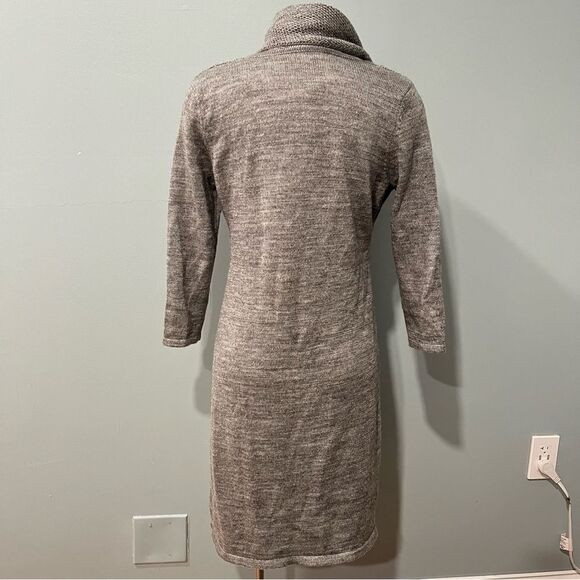 A Pea in the Pod Maternity Grey Wool Blend Cowl Neck Sweater Dress Size Medium - Picture 4 of 7